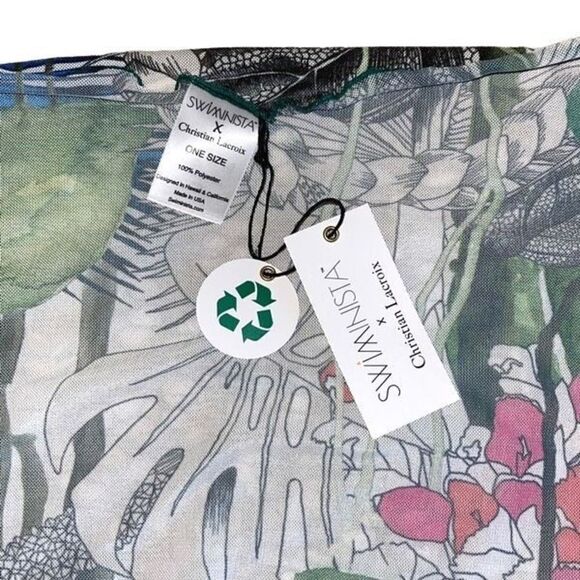 Swiminista × Christian Lacroix Short Trusty Sarong Wrap One Size New - Picture 5 of 5